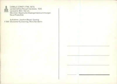 Landschaft bei Riva am Gardasee — 1835 — Deutscher Kunstverlag München Berlin — Rewers