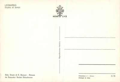 Bambini — studia ciał i głów — Studio di Bimbi Leonardo, Florenca — Rewers