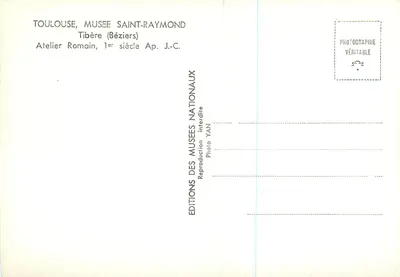Atelier Romain — Tibère (Béziers) — Edições dos Museus Nacionais — Verso