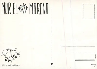 Muriel Moreno — son premier album — éditeur Henry Productions — Verso