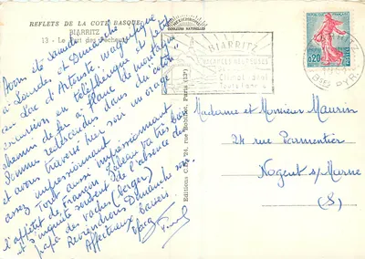 Biarritz — O Porto dos Pescadores — Edições C. D. 24 — Verso