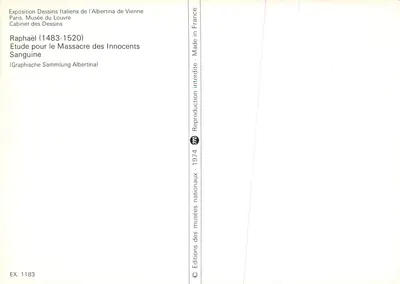 Studio per il Massacro degli Innocenti — Raffaello (1483-1520) — Edizioni dei musei nazionali 1974 — Verso