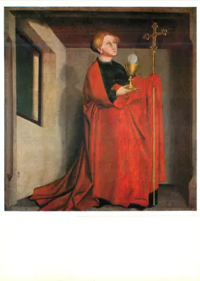 Santa Catarina de Alexandria — representação religiosa — editor desconhecido, número de série não visível