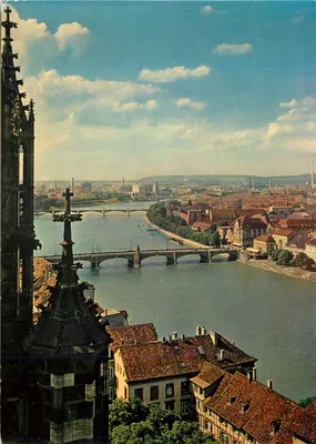 Vista da cidade de Nuremberg — vista desde a catedral — editor não visível