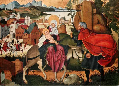 A Virgem com o Menino e Santa Ana — pintura religiosa — editor desconhecido, número de série não visível