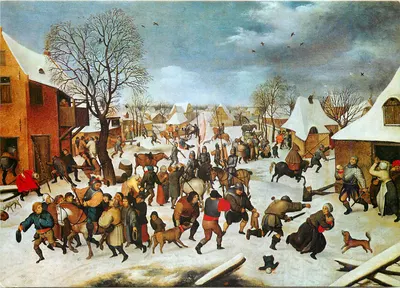 A Caça aos Lobos — cena invernal — pintura de Pieter Bruegel o Velho