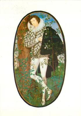 Retrato de um homem com traje da Renascença — editor não identificado, número de série não visível