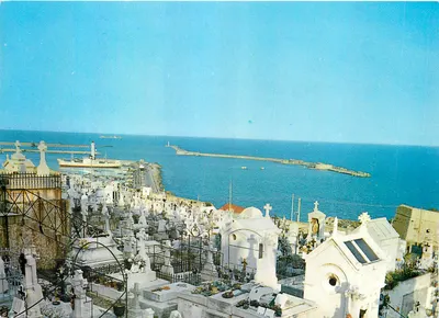 Cemitério marítimo de Nápoles — vista panorâmica — editor desconhecido