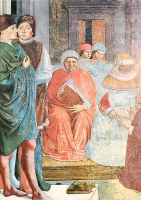 Cena religiosa — fresco italiano — editor desconhecido, número de série ilegível