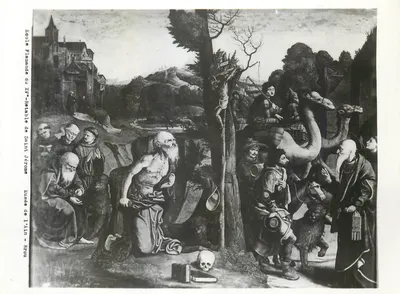 Escola Flamenga do Século XV — Retábulo de São Jerônimo — Museu de Arte — Bruxelas