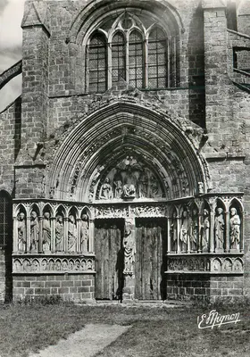 Portal da igreja de Sainte-Croix em Migny — Editor E. Mignon