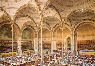 Biblioteca Nacional da França — Sala de Leitura — editor não visível