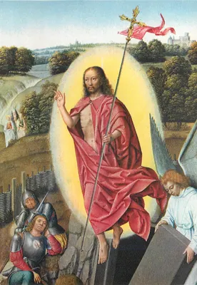 Ressurreição de Jesus — cena religiosa — editor e número de série ilegíveis