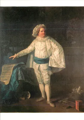Voltaire — Retrato em traje de comediante — Editor desconhecido, número de série ilegível