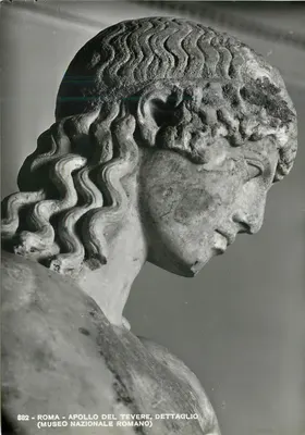 Apollon z Tibru — szczegół statuy — Narodowy Muzeum Romano, Rzym