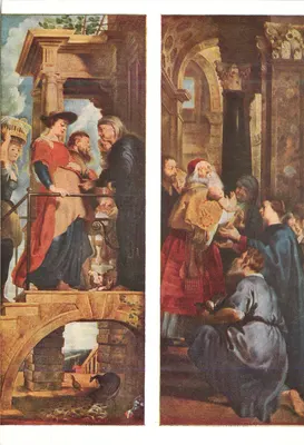 Cenas bíblicas — pinturas a óleo — editor não visível