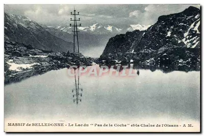 Massif de Belledonne - O Lago do "Pas de la Coche" e a Cadeia de Oisans - A.M.