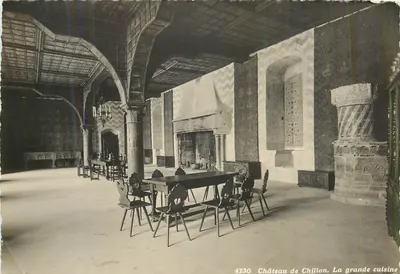 Castelo de Chillon. A grande cozinha — editor não identificado, número de série 4230