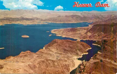Barragem de Hoover — vista panorâmica do lago Mead — editor não visível