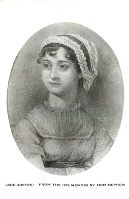 Jane Austen — retrato tirado do mémoire de 1870 por seu sobrinho