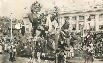 Bilhete postal moderno Nice O Carnaval