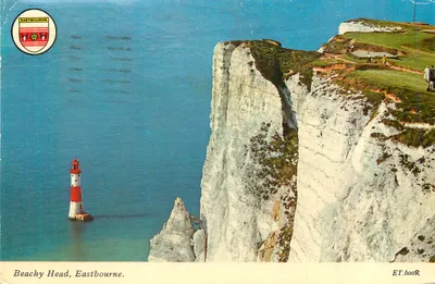 Beachy Head, Eastbourne — farol e falésias — editor ET.600R