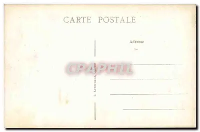 Châteauneuf-sur-Loire (Loiret) — Vista dos Jardins do Hôtel de Ville (antigo Castelo) — L. Lenormand, Orléans — Verso