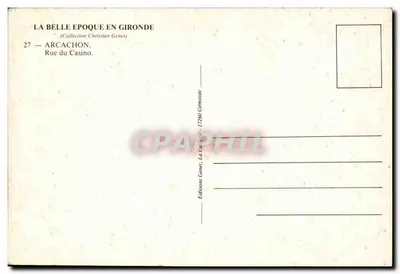 Arcachon — Rue du Casino — LL — Rewers