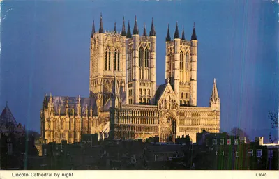 Catedral de Lincoln à noite — L.3040