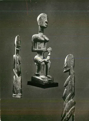 Estátuas africanas — exposição — editor desconhecido, número de série ilegível