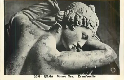 Ermafrodito — statua w Muzeum Narodowym — wydawnictwo Coparion, n° 2031