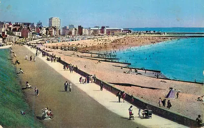 Bournemouth — praia e promenade — editor não visível