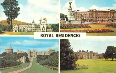Residências Reais — Castelo de Balmoral, Palácio de Buckingham, Castelo de Windsor, Casa de Sandringham