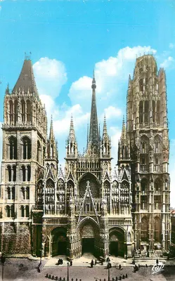 Catedral de Nossa Senhora de Reims — vista da fachada — editor C. L. P. n° 123