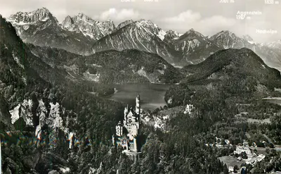 Castelo de Neuschwanstein — vista panorâmica — Alemanha