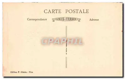 Nice — Allée du Château — Uitgave F. Giletta — Achterkant