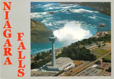 Cascata do Niagara — vista aérea com o Tower — editor não visível