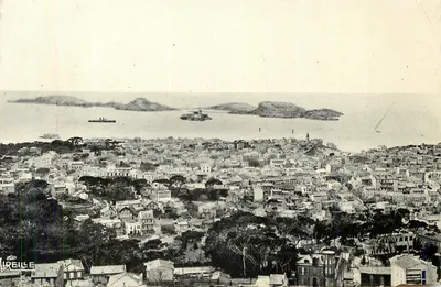Vista aérea de Marselha — ilhas da Ciotat — editor Lireille