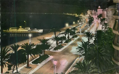 Vista noturna do porto de Casablanca — editor não visível