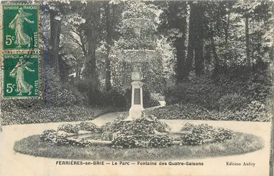 Ferrières-en-Brie — O Parque — Fonte das Quatro Estações — Edição Aubry