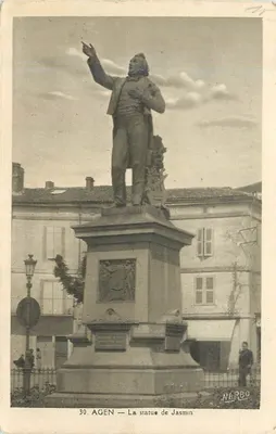 Agen — A estátua de Jasmin — NARBO