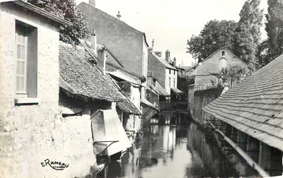 Canal em Rameau — vista pitoresca — E. Rameau, Étampes