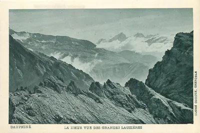 La Meije vista das Grandes Lauzières — Dauphiné — Cliché Oddoux, Grenoble