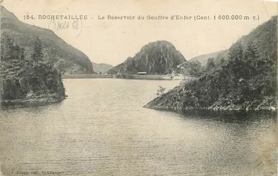 Rochetaillée — O Reservatório do Abismo do Inferno (Cont. 1 600.000 m.c.) — J. Zeugg, editor St-Étienne