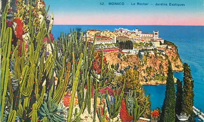 MONACO — O Rocher — Jardins Exóticos — Editor: CROWN