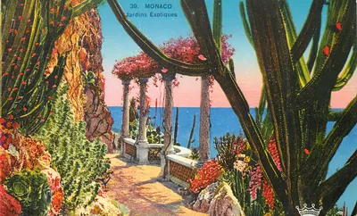 Mônaco — Jardins Exóticos — série 39