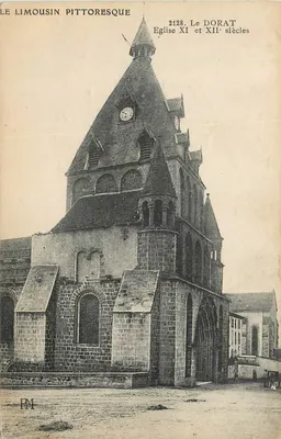 Le Dorat — Igreja dos séculos XI e XII — Le Limousin Pittoresque, n° 2128