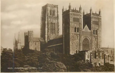 Catedral de Durham — vista noroeste — editor anônimo, n° de série 16117