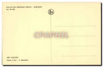 Cenas da Vida de Cristo - A Última Ceia — Arte Antiga, Cat. N° 629, F. Devolder — Verso