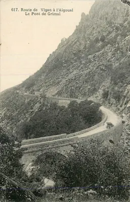 Route de Vigan à l'Aigoual — Le Pont de Grimal — Éditeur Jean Cours